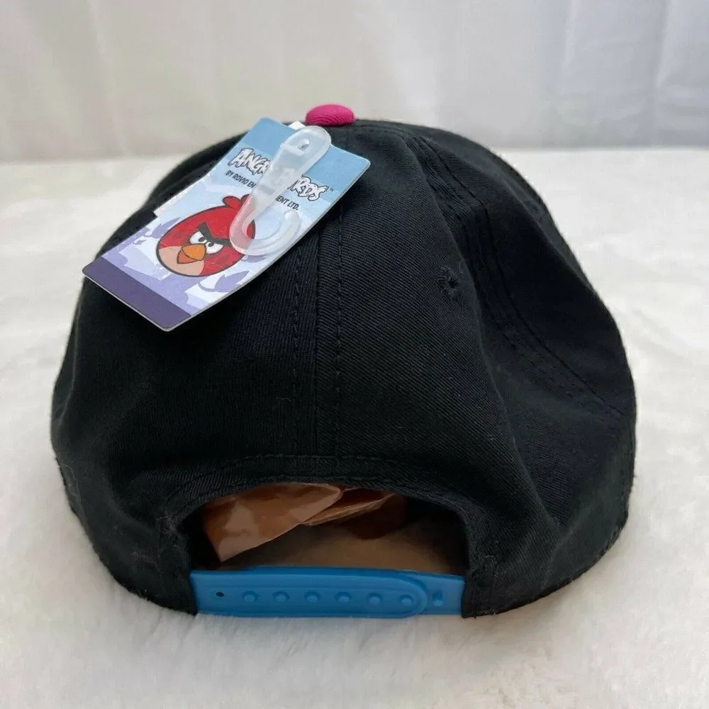 NWT Angry Birds Embroidered Snapback Cap A Is For Angry Black Concept One Access